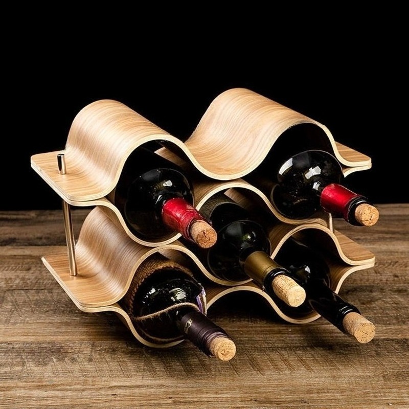 Wine Beer Rack - Porte-bouteille de vin ondulé casier à