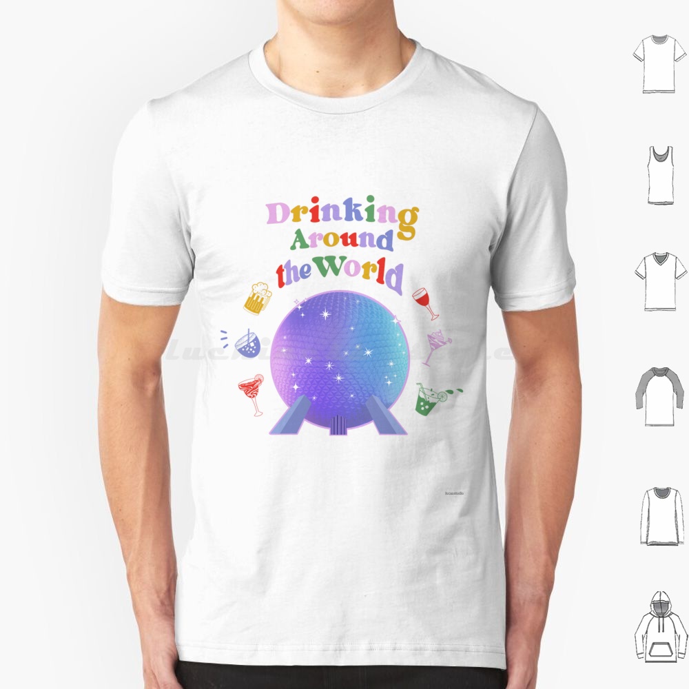 Wine Beer World - T-shirt en coton 6XL, thème «
