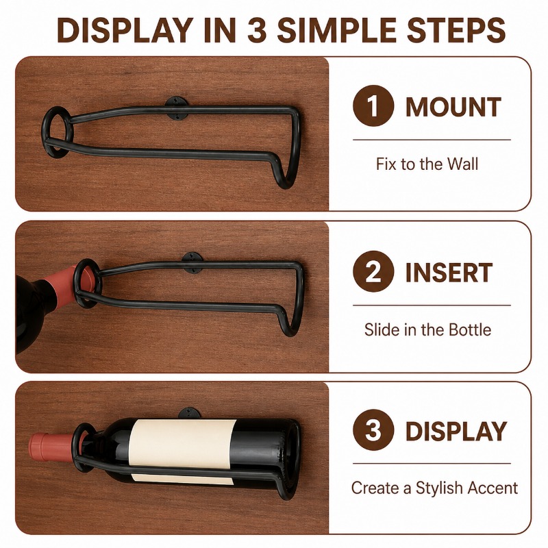Porte-bouteilles mural en méta - Wine Beer Rack avis et prix