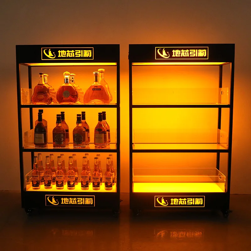 Bar à vin lumineux à trois niv - Wine Beer Rack avis et prix