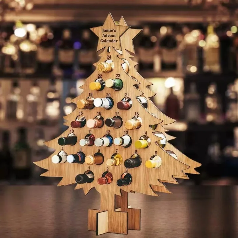 Arbre de Noël en bois pour le  - Wine Beer Rack avis et prix