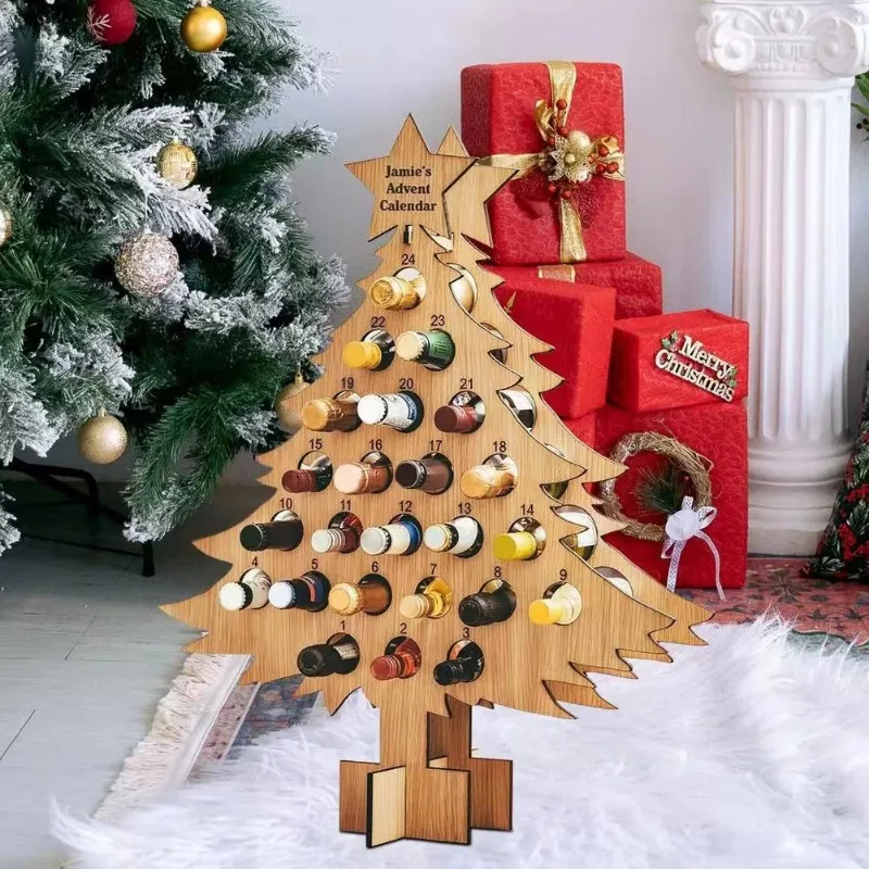 Arbre de Noël en bois pour le  - Wine Beer Rack avis et prix